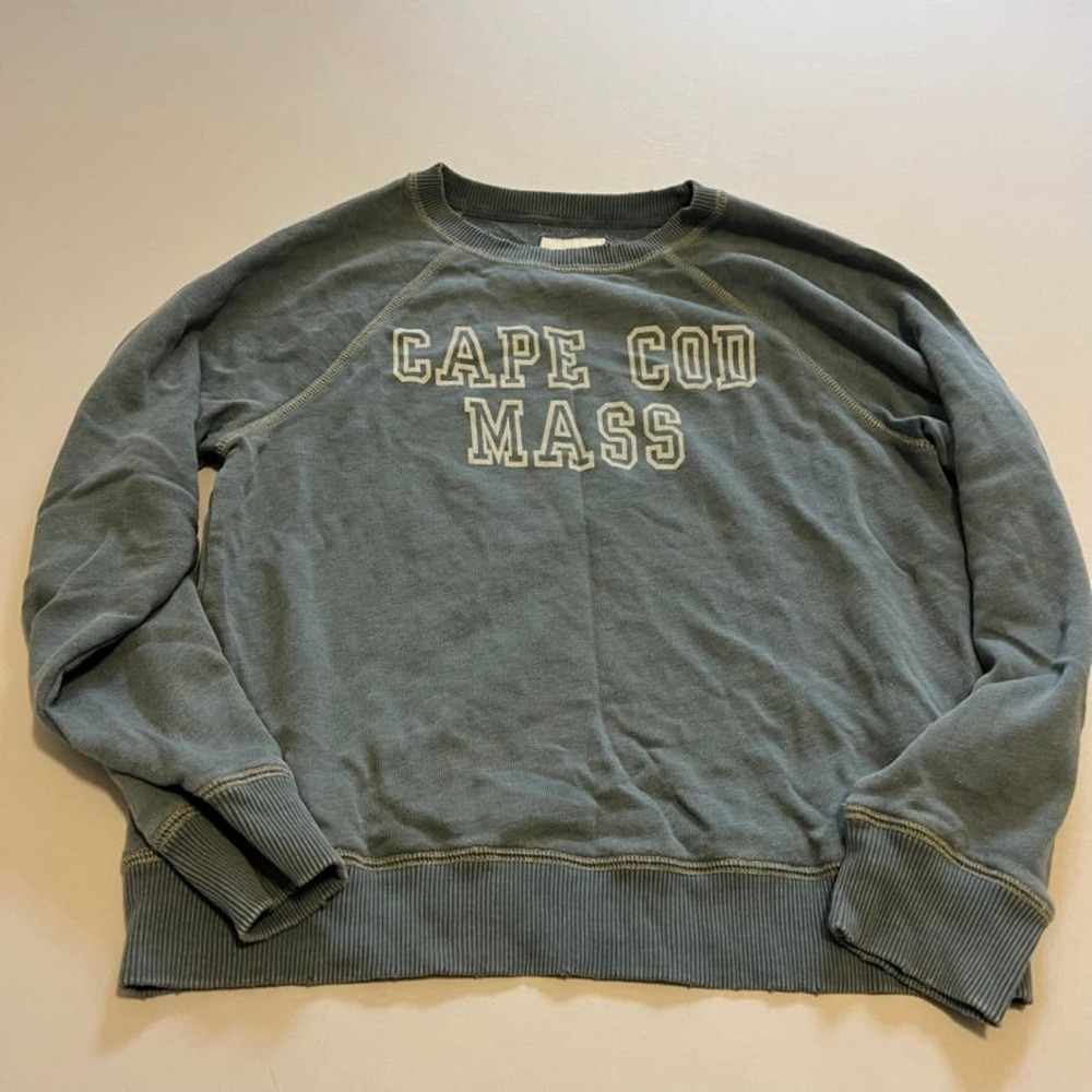 American Eagle Blue relaxed fit Cape Code Mass pullover sweatshirt S